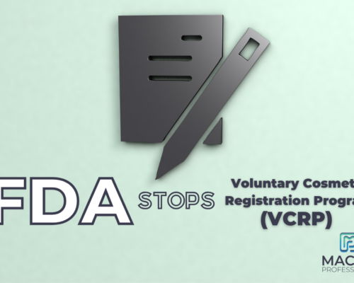 FDA STOPPED THE VOLUNTARY PRODUCT REGISTRATION PROGRAM (VCRP)!